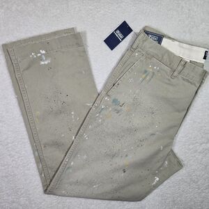 $298 Polo Ralph Lauren Salinger Paint Chino Pants Mens 36x34 38x32 Straight Fit